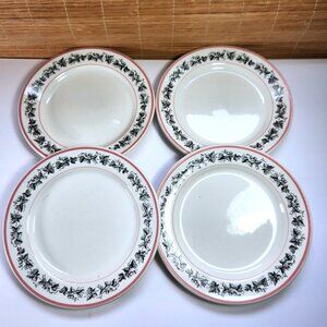 Duraline Grindley Hotelware Salad Plate 8" Set Of 4 England Super Vitrified